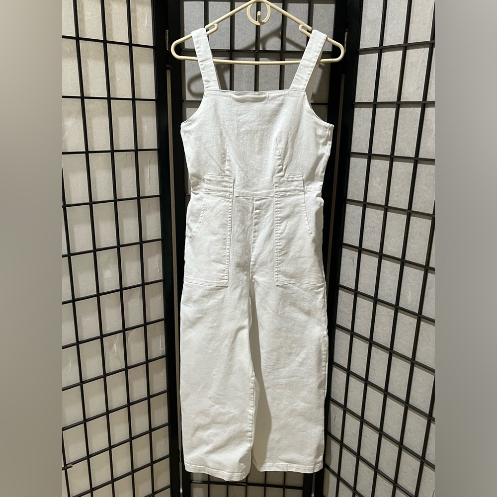 COPPER KEY White Denim Overalls WOMEN SIZE S